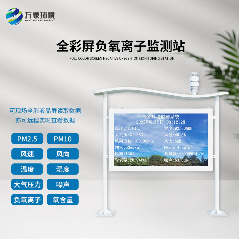 ??什么是全彩屏一體化負(fù)氧離子監(jiān)測站？